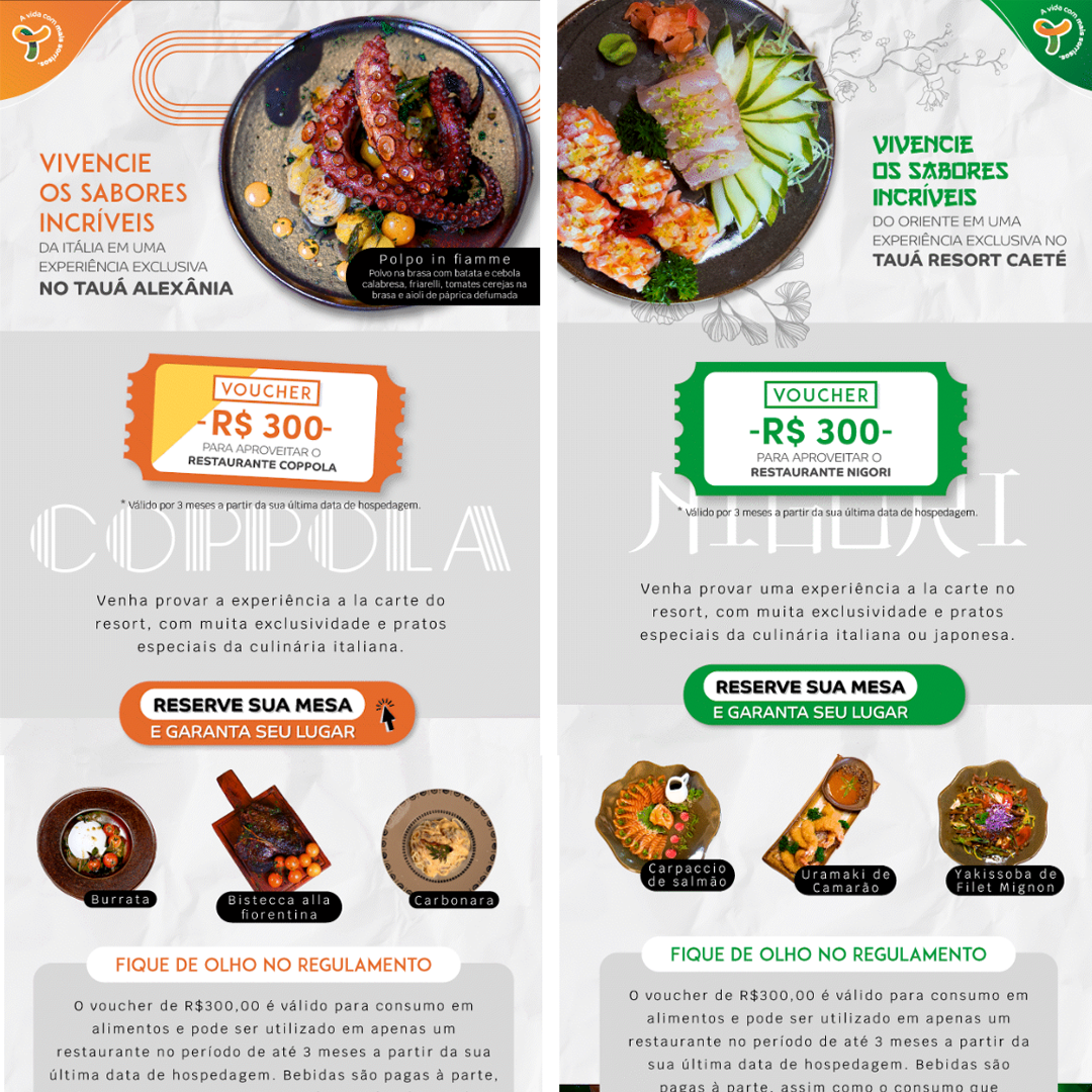 E-mails marketing em GIF – Grupo Tauá de Hotéis