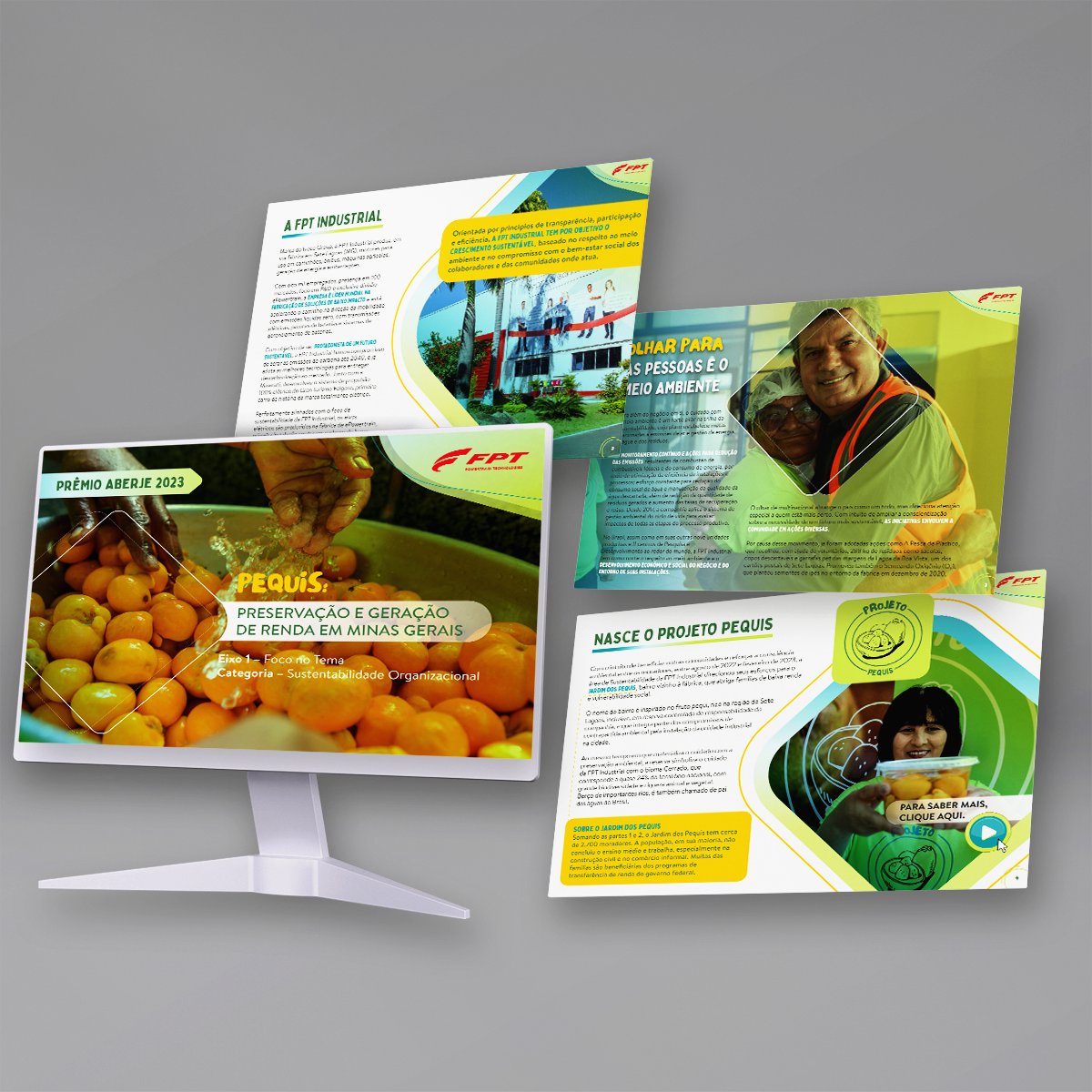 Slide: Case Pequis, projeto da FPT Industrial